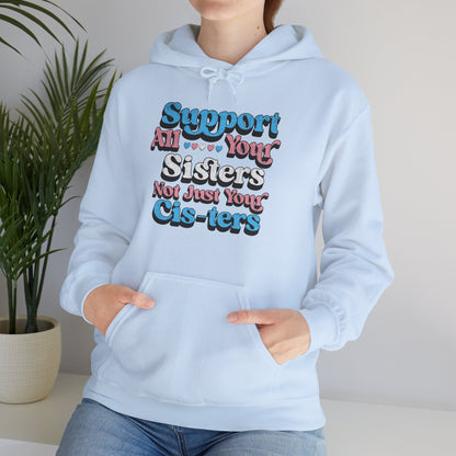 Support All Your Sisters Unisex Hoodie | Trans Pride & Solidarity Collection
