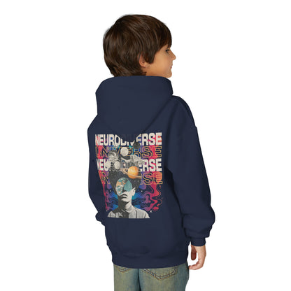 Youth Neurodiverse Universe Hoodie | Autism & Neurodiversity Advocacy Hooded Sweatshirt