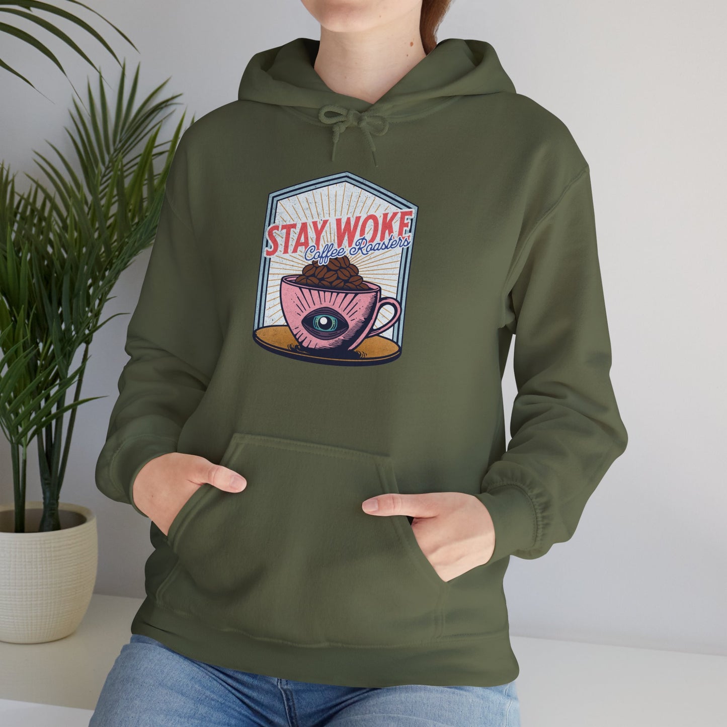 Stay Woke Coffee Roasters Unisex Hoodie | Fuel the Resistance Hooded Sweatshirt | Firestarter Fund Collection