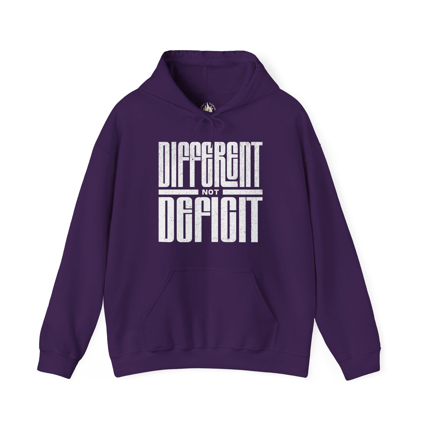 "Different Not Deficit" Unisex Hoodie | Autism & Neurodiversity Advocacy Hooded Sweatshirt