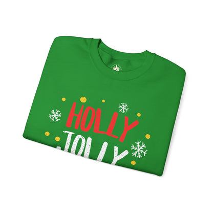 Holly Jolly Unisex Crewneck Sweatshirt | Funny Christmas Sweater for the overstimulated