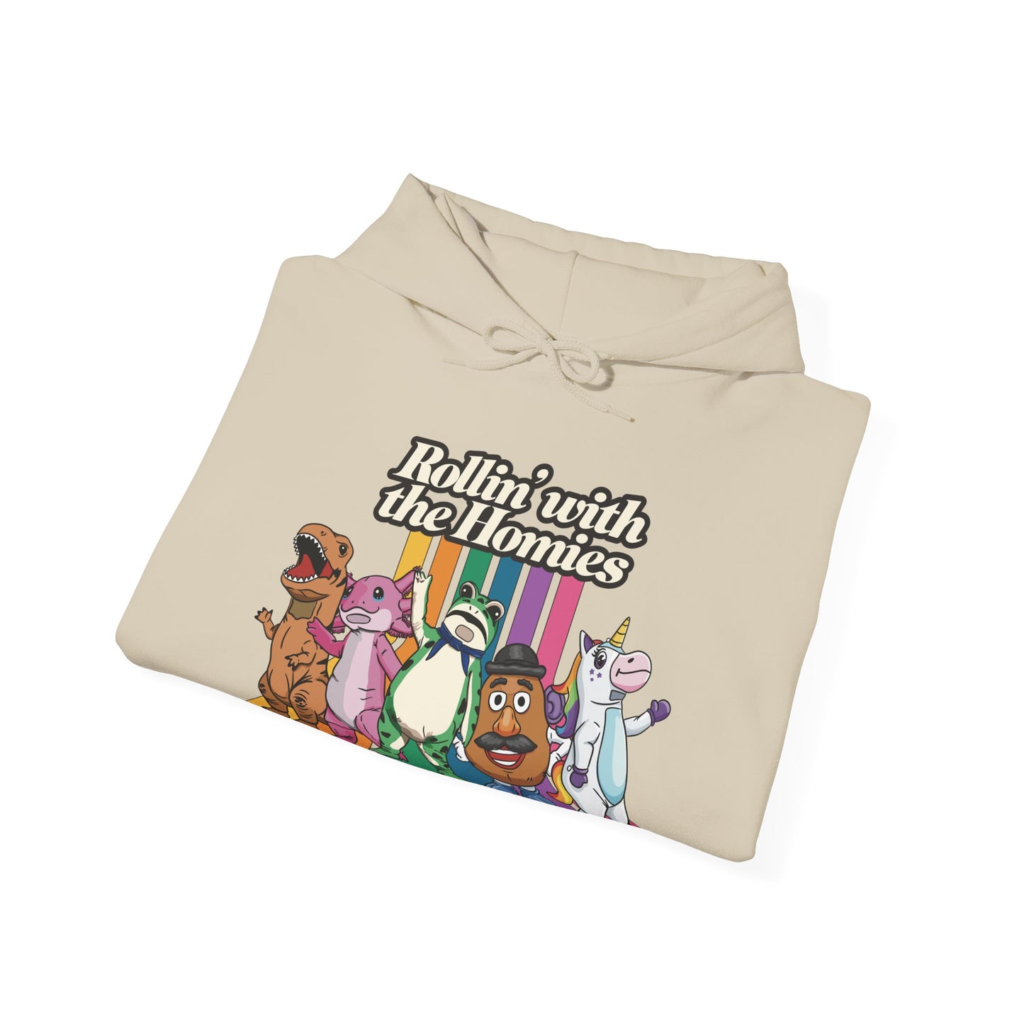 Rollin' with the Homies Unisex Hoodie | Portland Anti-ICE Inflatable Resistance Hooded Sweatshirt | Firestarter Fund Collection