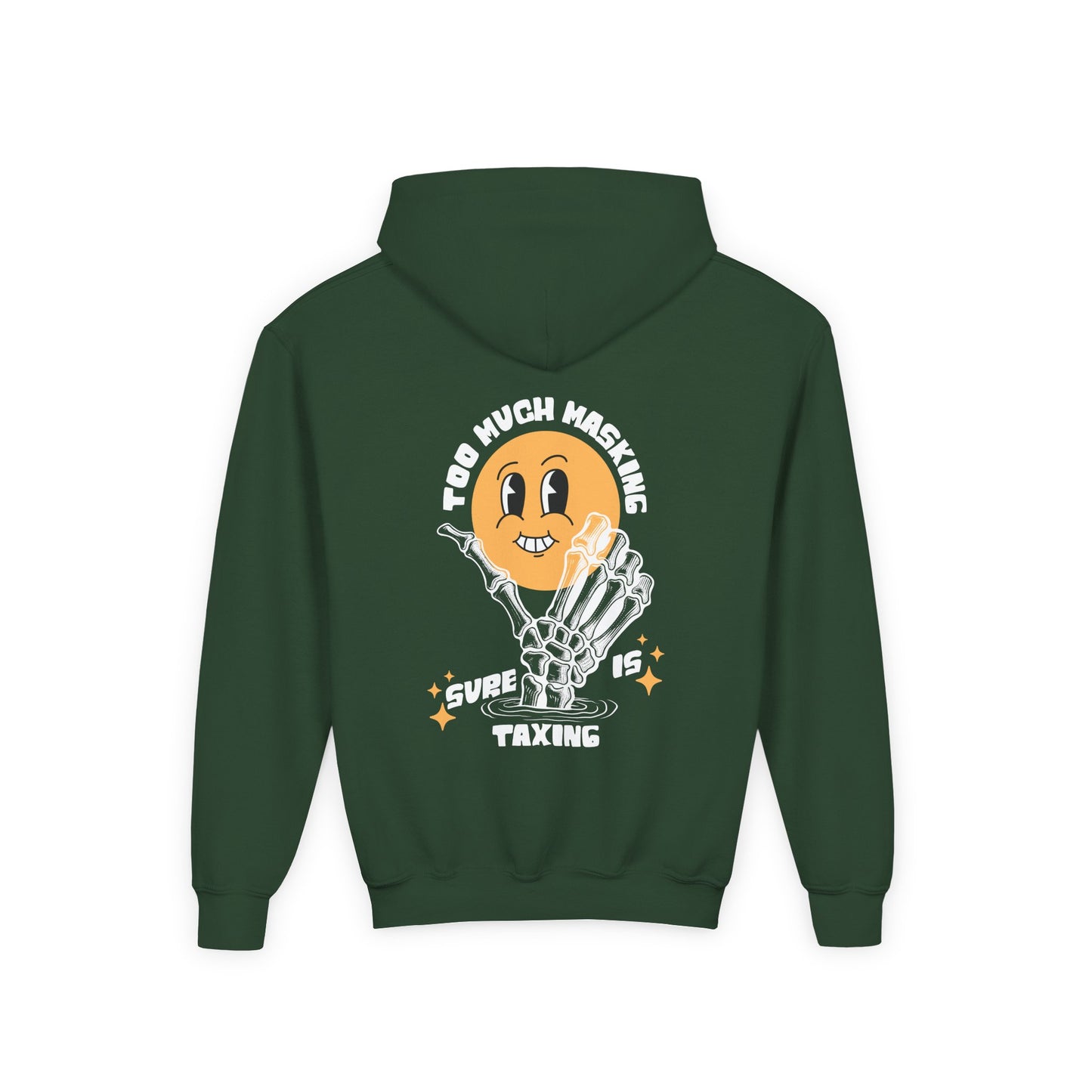 Youth "Masking Is Taxing" Unisex Hoodie | Autism & Neurodiversity Advocacy Sweatshirt