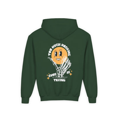 Youth "Masking Is Taxing" Unisex Hoodie | Autism & Neurodiversity Advocacy Sweatshirt