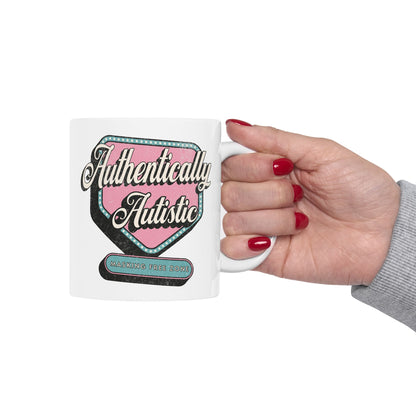 "Authentically Autistic" Coffee Mug | Autism and Neurodiversity Advocacy Mug