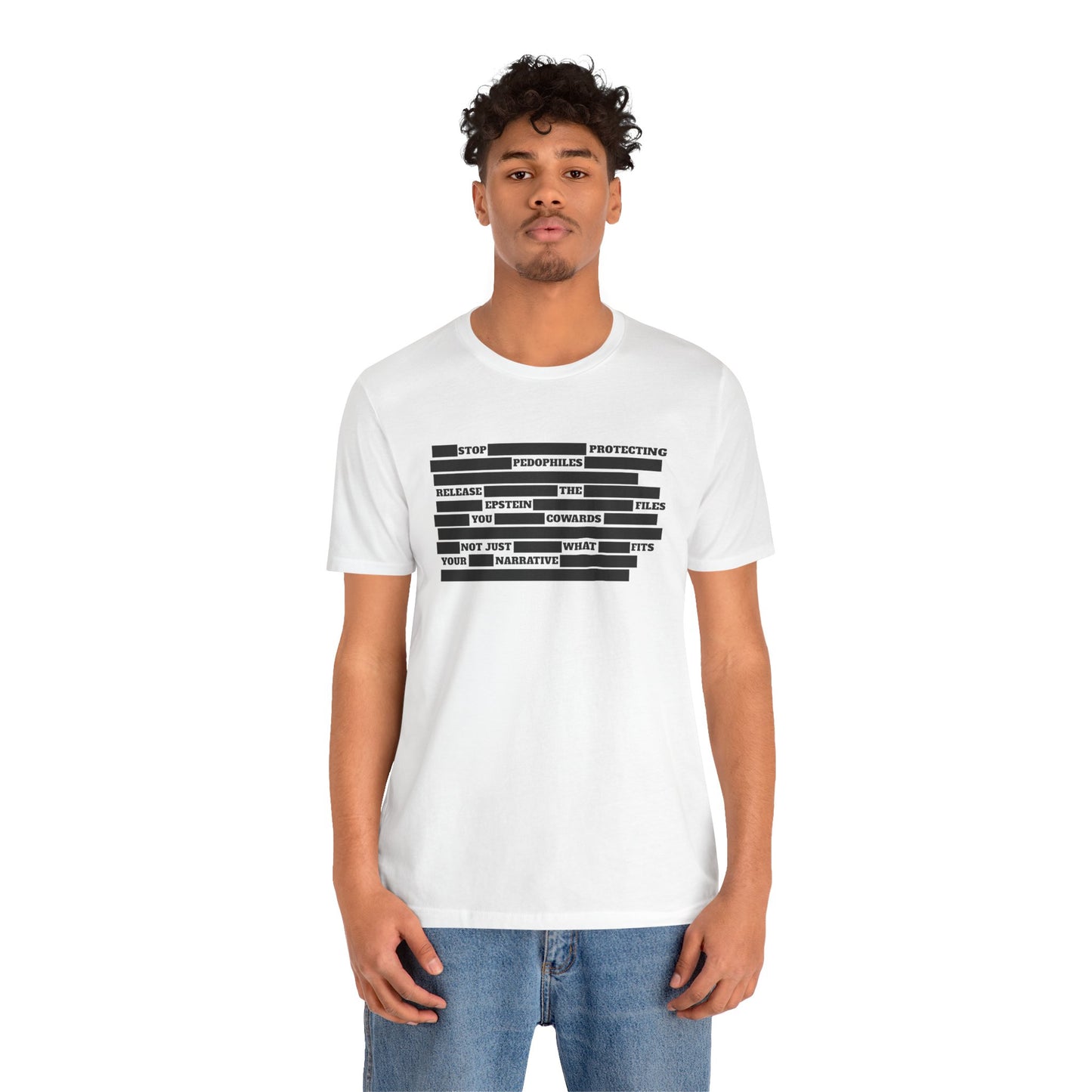 Redacted Truth Unisex Tee | Epstein Files T-Shirt | The Collective Flame Fund Collection