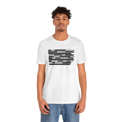 Redacted Truth Unisex Tee | Epstein Files T-Shirt | The Collective Flame Fund Collection