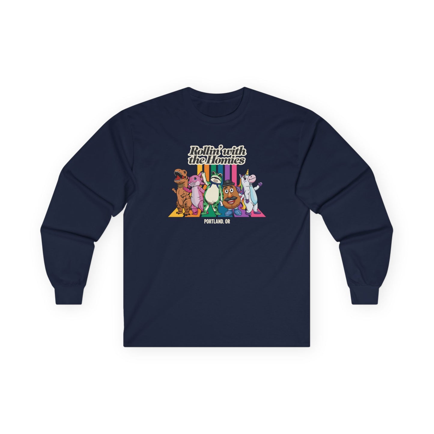 Rollin' with the Homies Unisex Long Sleeve Tee | Portland Anti-ICE Inflatable Resistance Shirt | Firestarter Fund Collection