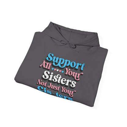 Support All Your Sisters Unisex Hoodie | Trans Pride & Solidarity Collection
