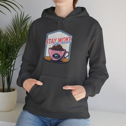 Stay Woke Coffee Roasters Unisex Hoodie | Fuel the Resistance Hooded Sweatshirt | Firestarter Fund Collection