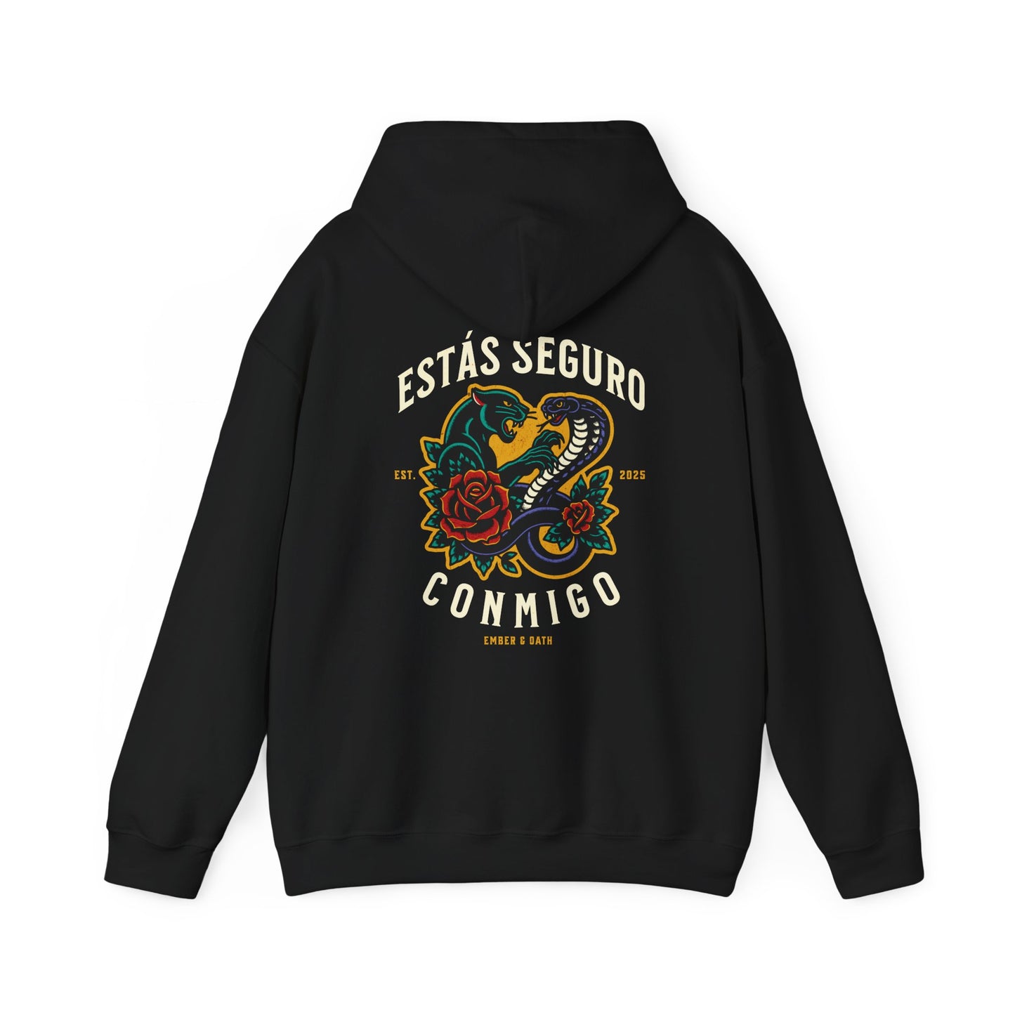You Are Safe With Me Unisex Hoodie | Estás Seguro Conmigo Hooded Sweatshirt | Immigrant Rights & Solidarity Collection