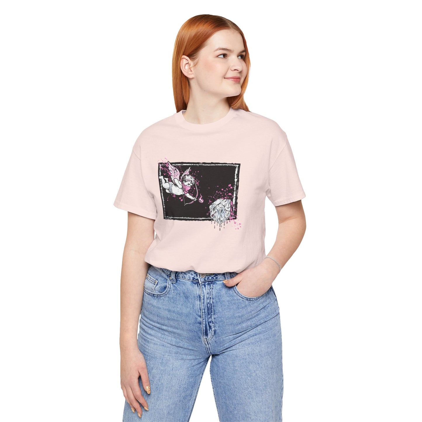 Cupid Against ICE Unisex Tee | Anti-ICE Shirt | The Collective Flame Fund Collection