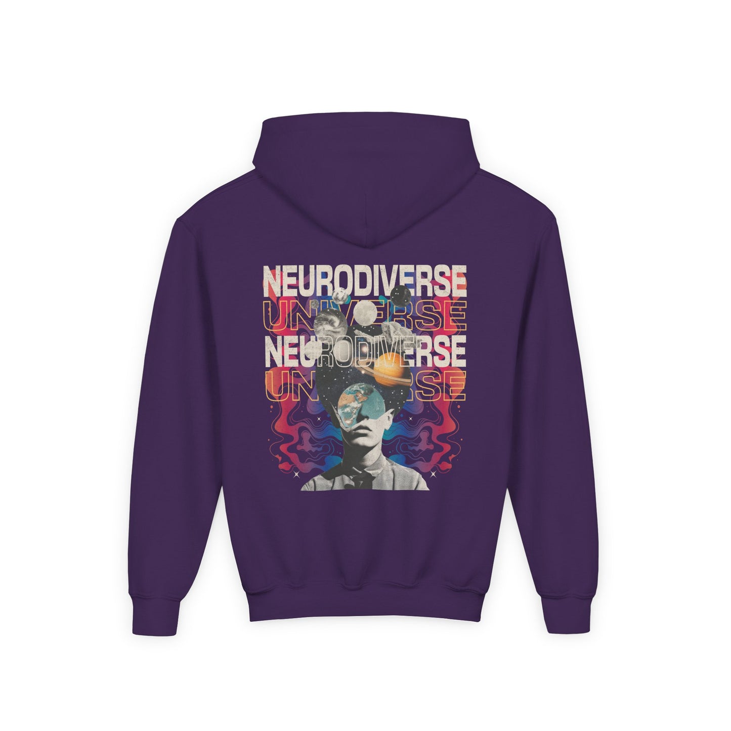 Youth Neurodiverse Universe Hoodie | Autism & Neurodiversity Advocacy Hooded Sweatshirt