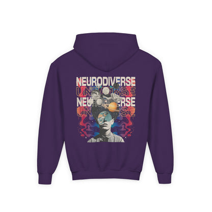 Youth Neurodiverse Universe Hoodie | Autism & Neurodiversity Advocacy Hooded Sweatshirt