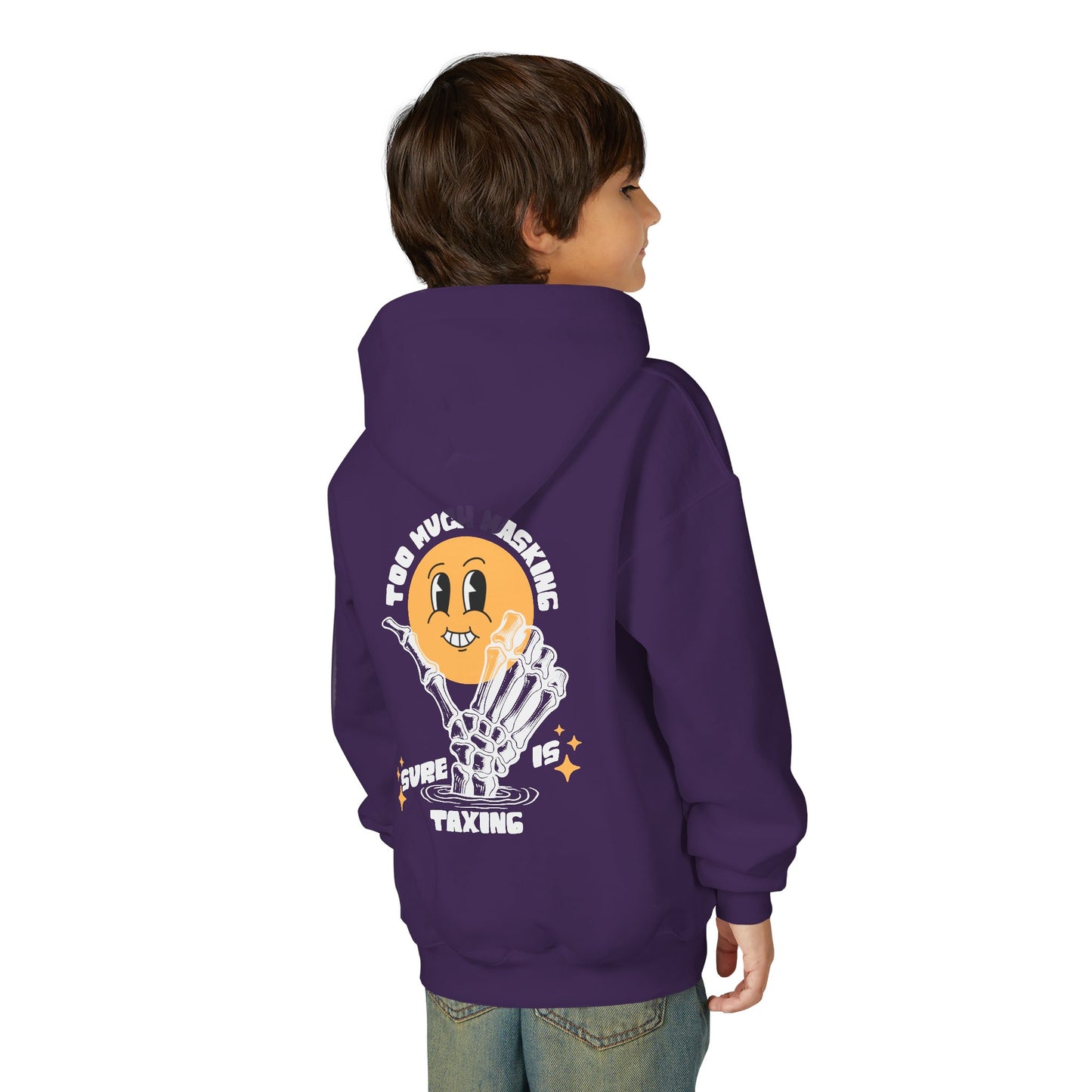 Youth "Masking Is Taxing" Unisex Hoodie | Autism & Neurodiversity Advocacy Sweatshirt