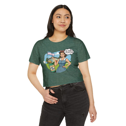 No TERFs On My Turf Crop Top | Trans Pride & Solidarity Collection
