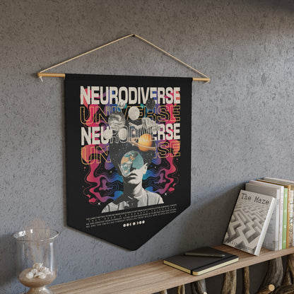 Neurodiverse Universe Wall Pennant | Autism & Neurodiversity Advocacy Wall Art