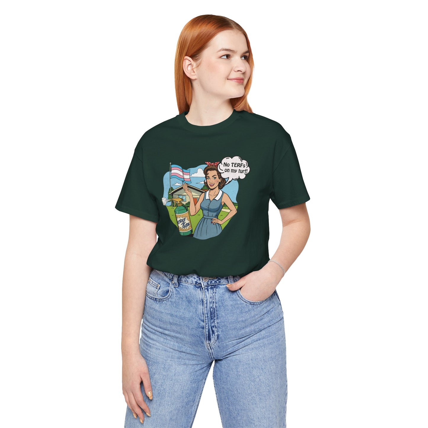 No TERFs On My Turf Unisex Tee | Trans Pride & Solidarity Collection