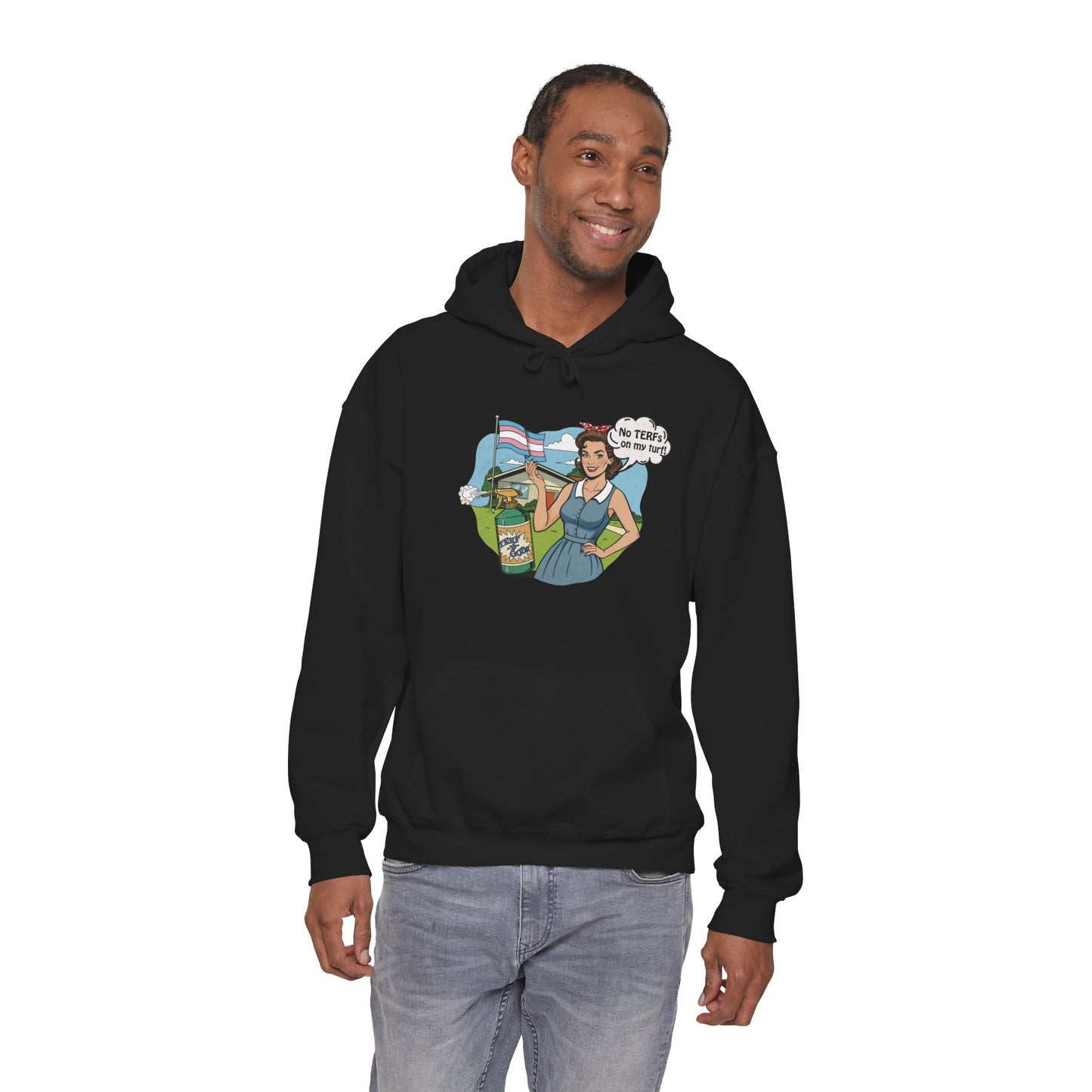 No TERFs On My Turf Unisex Hoodie | Trans Pride & Solidarity Collection