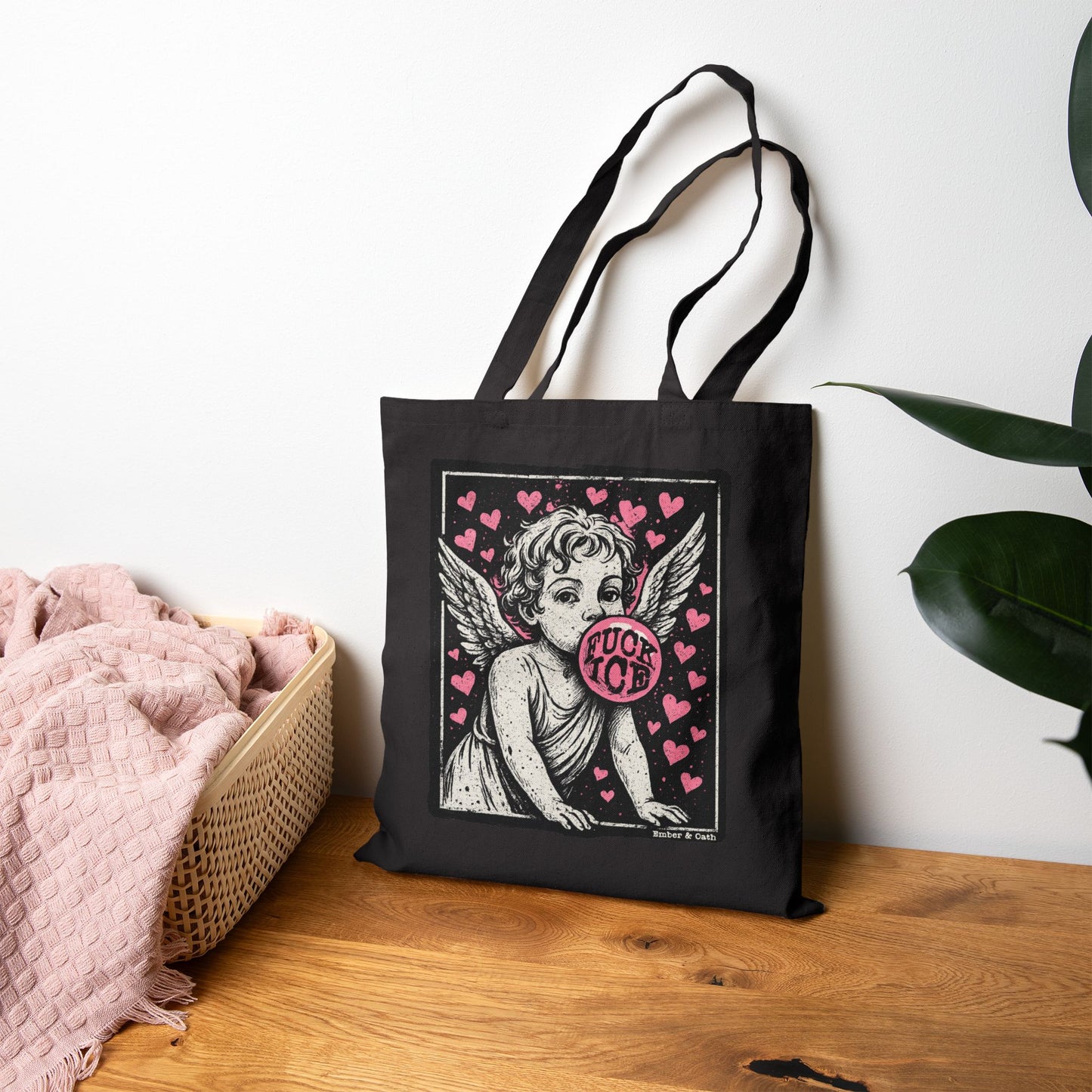 F**K ICE Canvas Tote | Anti-ICE Bag | The Collective Flame Fund Collection