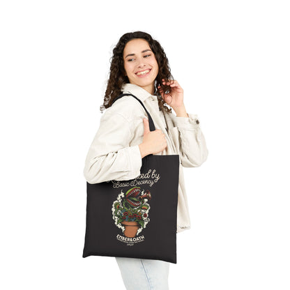 "Radicalized by Basic Decency" Tote Bag | American Traditional Venus Flytrap Bag | Firestarter Fund Collection