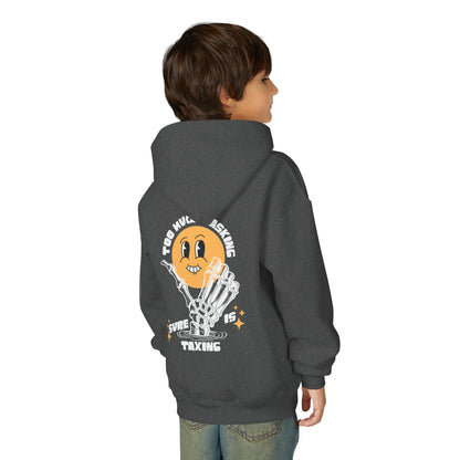 Youth "Masking Is Taxing" Unisex Hoodie | Autism & Neurodiversity Advocacy Sweatshirt