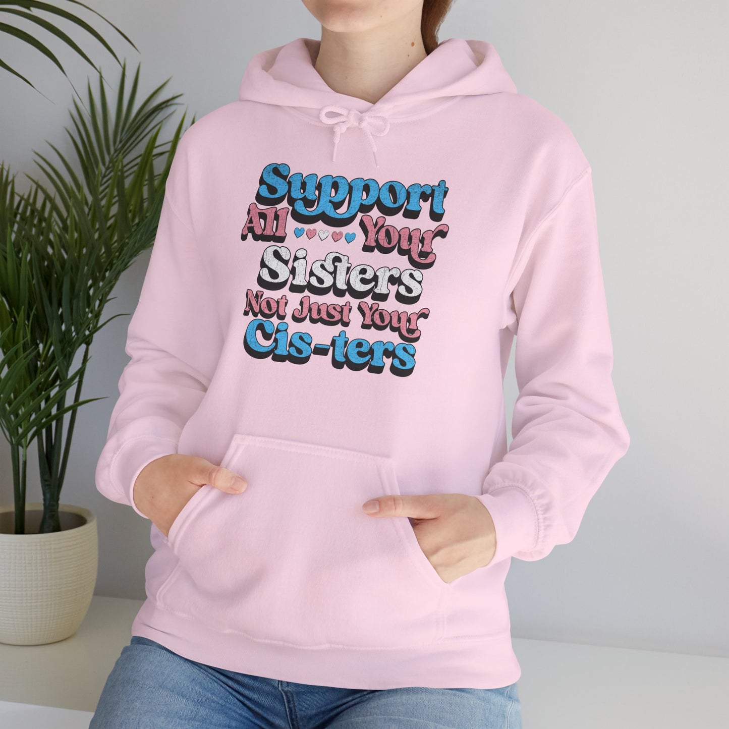 Support All Your Sisters Unisex Hoodie | Trans Pride & Solidarity Collection
