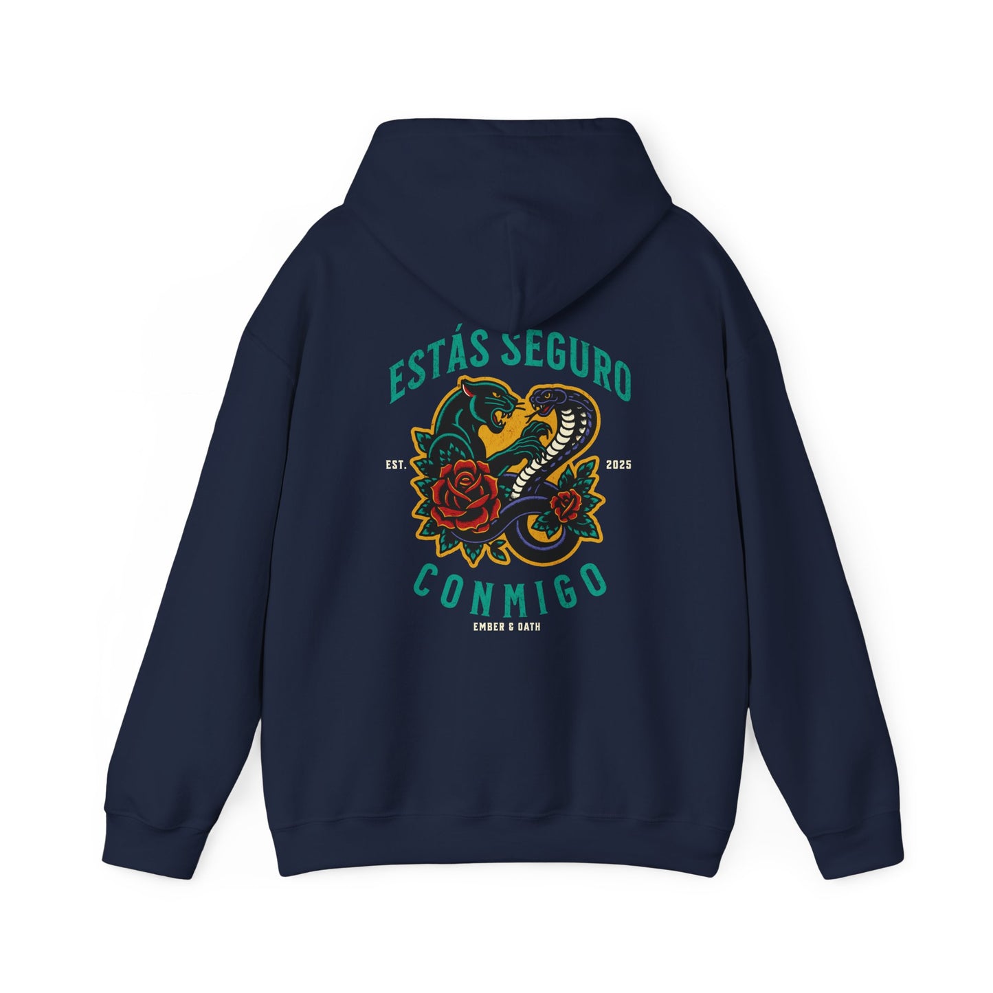 You Are Safe With Me Unisex Hoodie | Estás Seguro Conmigo Hooded Sweatshirt | Immigrant Rights & Solidarity Collection