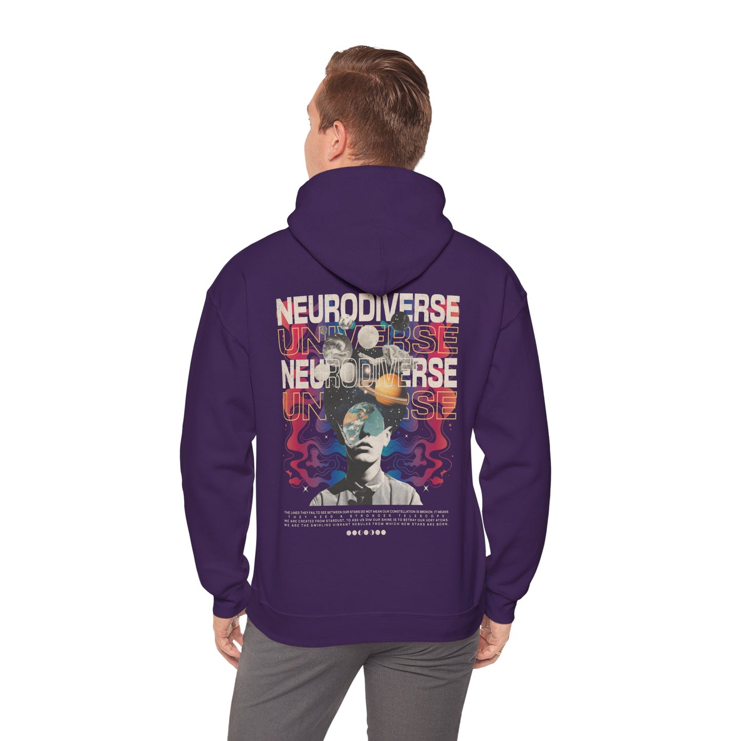Neurodiverse Universe Unisex Hoodie | Neurodiversity Advocacy Hooded Sweatshirt