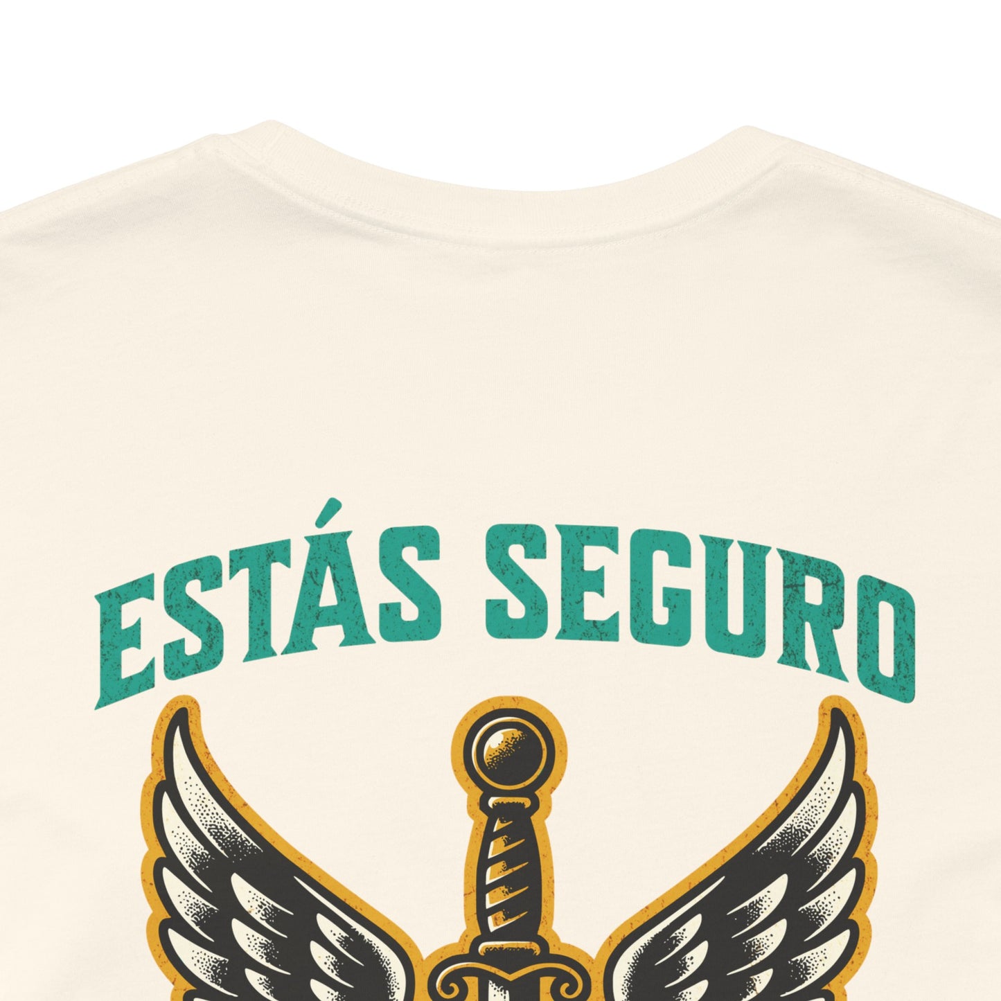 You Are Safe With Me Sword Unisex Tee | Estás Seguro Conmigo Shirt | Immigrant Rights & Solidarity Collection