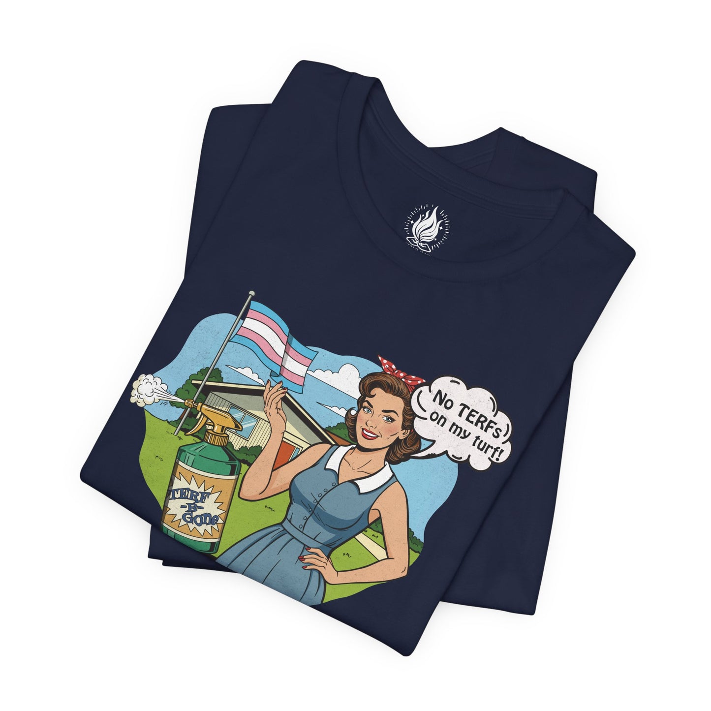 No TERFs On My Turf Unisex Tee | Trans Pride & Solidarity Collection