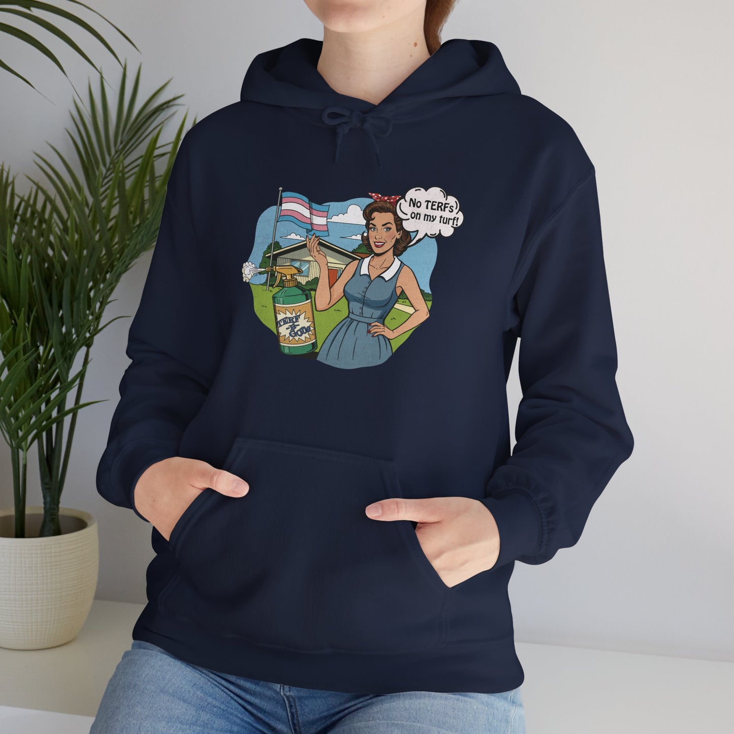 No TERFs On My Turf Unisex Hoodie | Trans Pride & Solidarity Collection