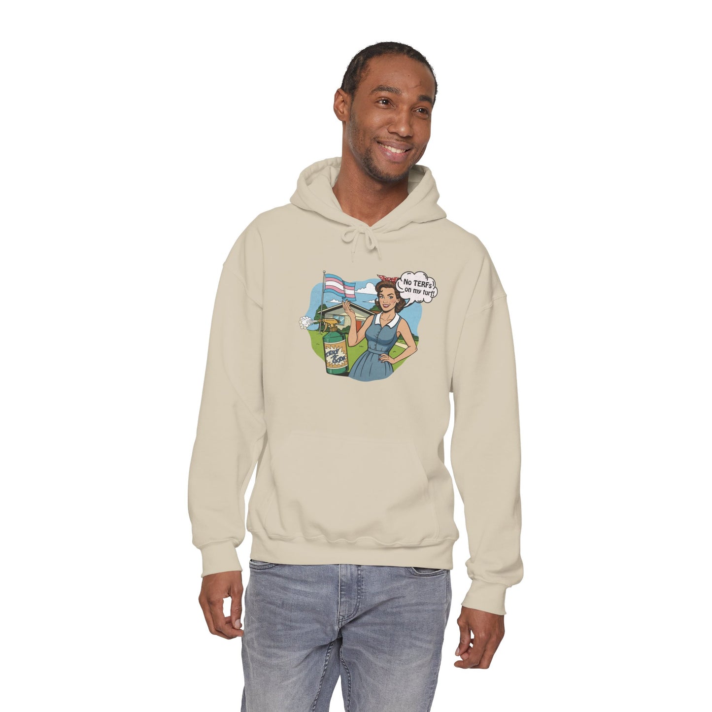 No TERFs On My Turf Unisex Hoodie | Trans Pride & Solidarity Collection