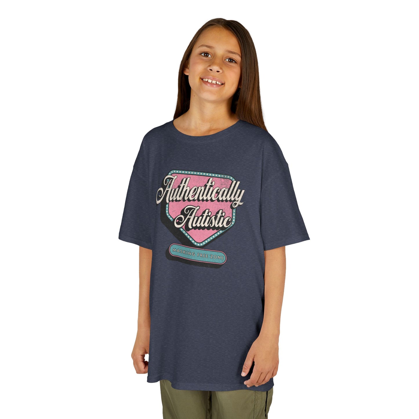 Youth "Authentically Autistic" Unisex Tee | Autism & Neurodiversity Advocacy Shirt