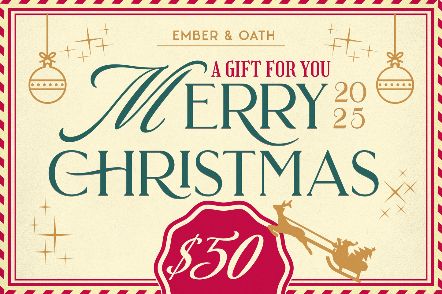 Christmas $50 Ember & Oath Gift Card