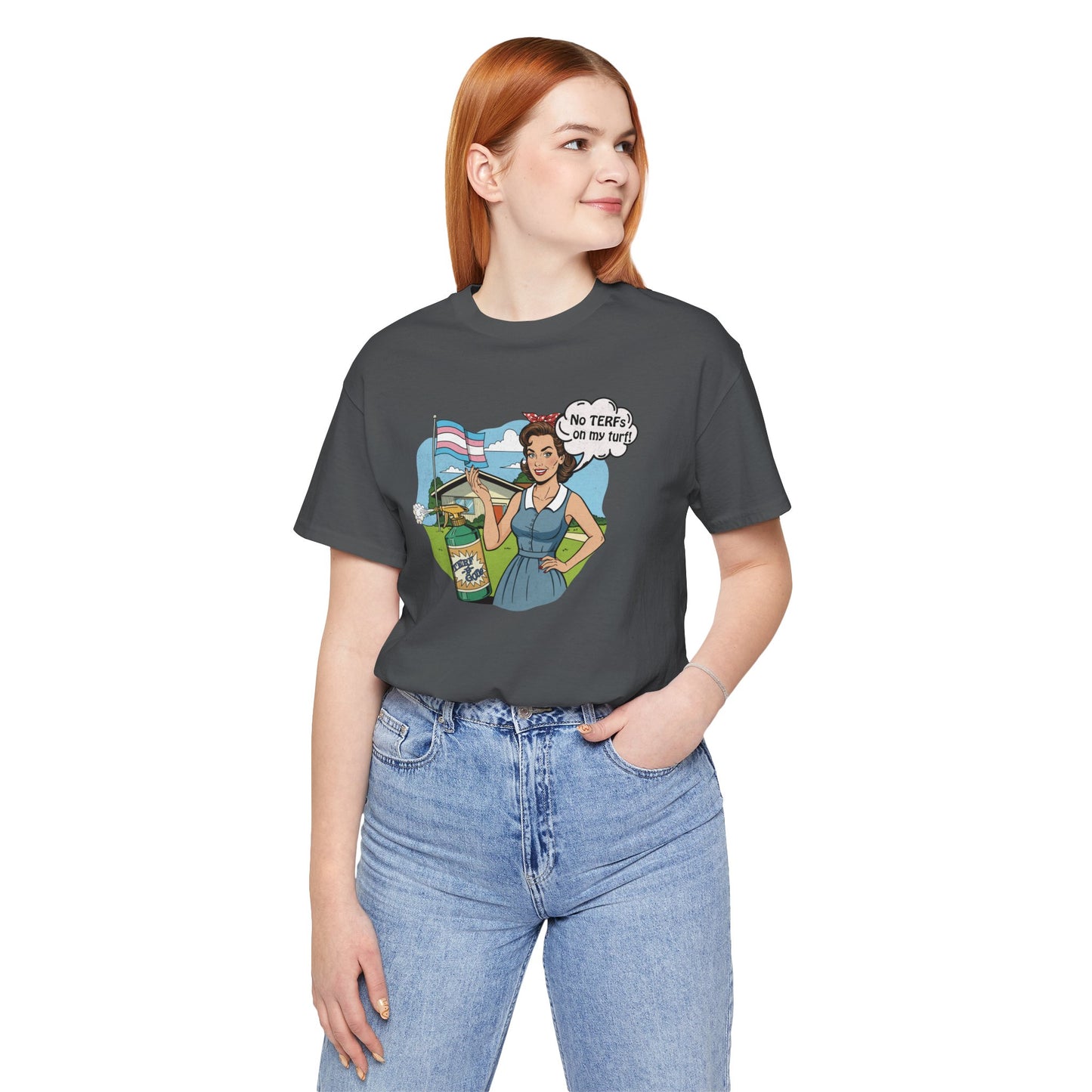 No TERFs On My Turf Unisex Tee | Trans Pride & Solidarity Collection