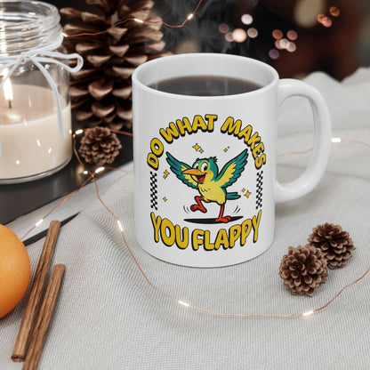 "Do What Makes You Flappy" Coffee Mug | Autism & Neurodiversity Advocacy Mug