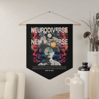 Neurodiverse Universe Wall Pennant | Autism & Neurodiversity Advocacy Wall Art