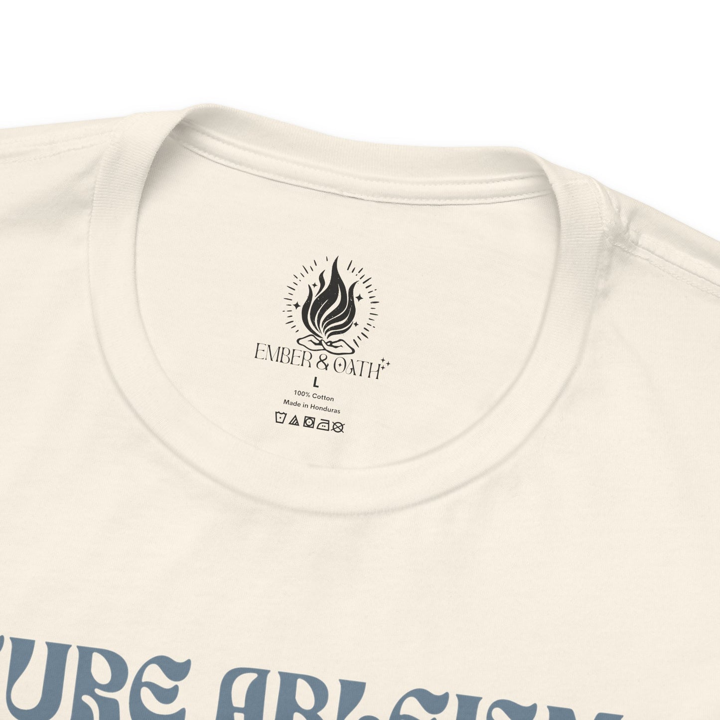 "Cure Ableism Not Autism" Tee | Retro Floral Activist Shirt | Ember & Oath