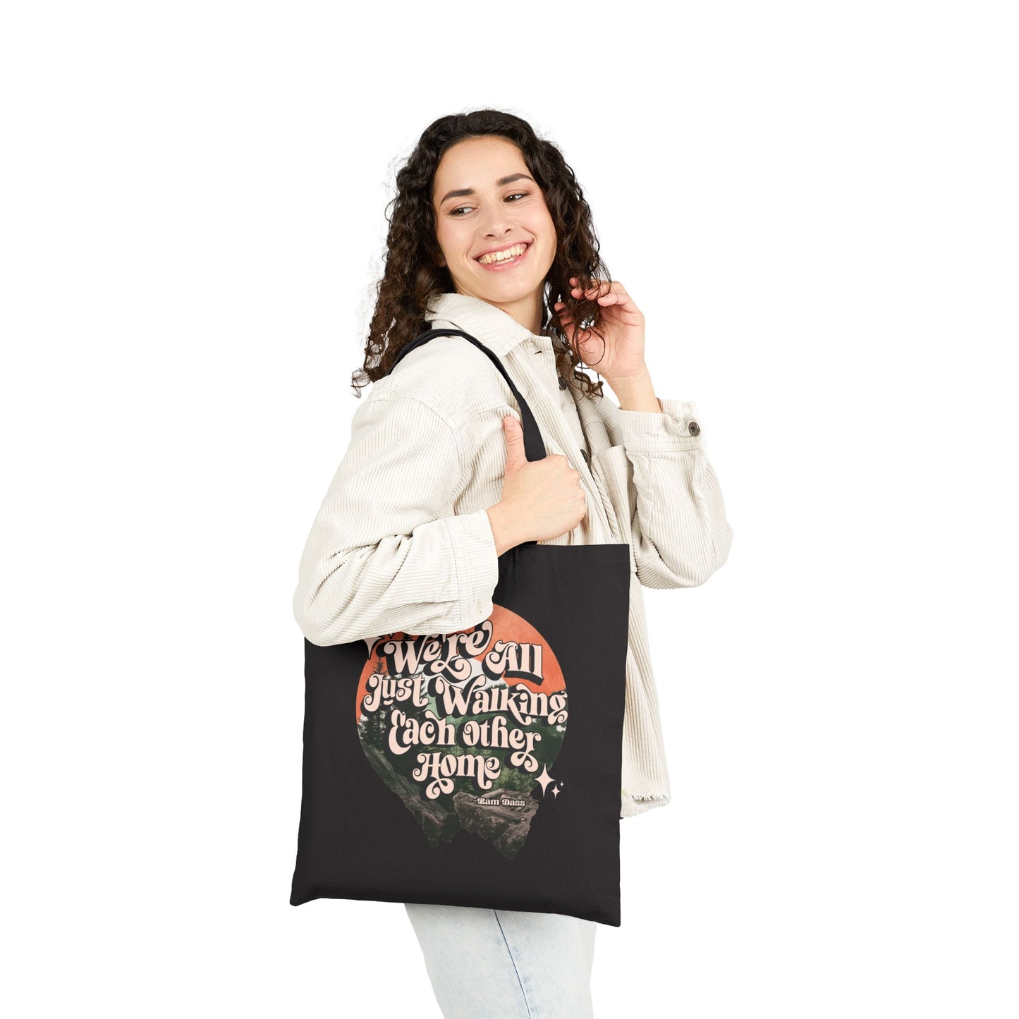 Walking Each Other Home Tote | Ram Dass Quote Bag | The Collective Flame Fund Collection