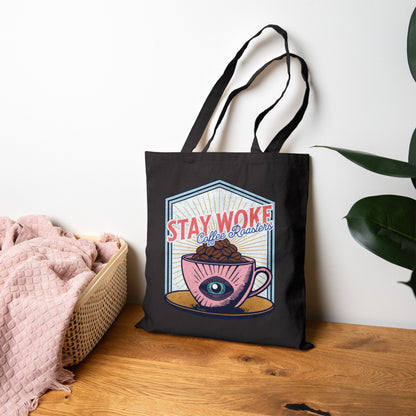 Stay Woke Coffee Roasters Tote Bag | Fuel the Resistance Bag | Firestarter Fund Collection