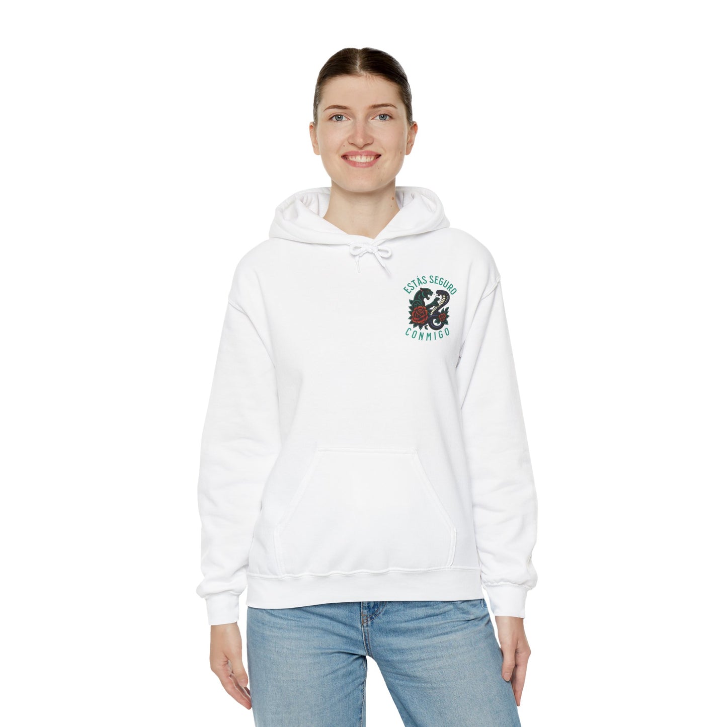 You Are Safe With Me Unisex Hoodie | Estás Seguro Conmigo Hooded Sweatshirt | Immigrant Rights & Solidarity Collection