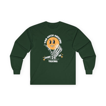 "Too Much Masking" Unisex Long Sleeve Tee | Autism & Neurodiversity Advocacy Shirt