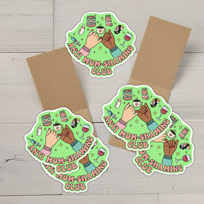 (Pre-Order) Anti Mom-Shaming Club Sticker 5-Pack | Support & Solidarity Decal