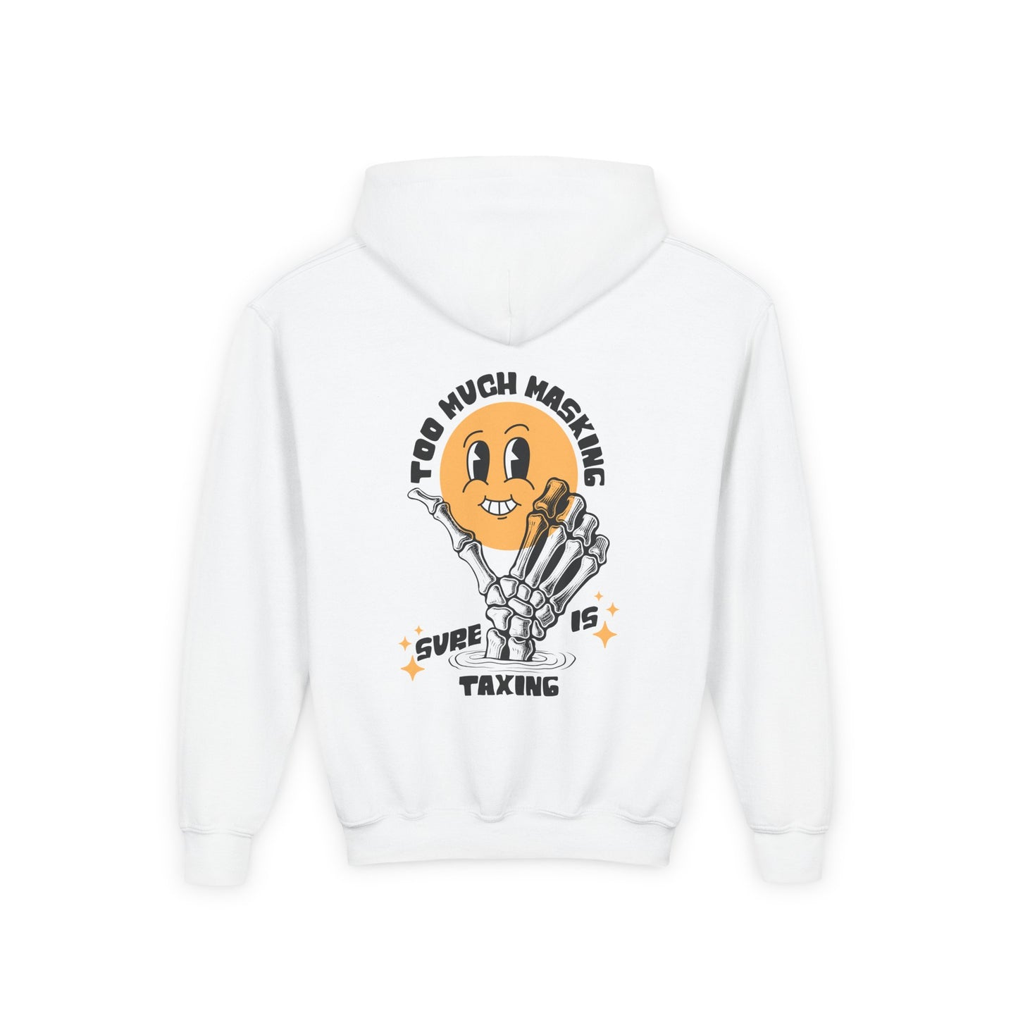 Youth "Masking Is Taxing" Unisex Hoodie | Autism & Neurodiversity Advocacy Sweatshirt