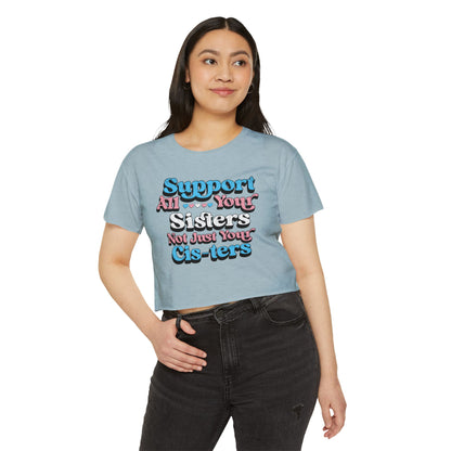 Support All Your Sisters Crop Top | Trans Pride & Solidarity Collection