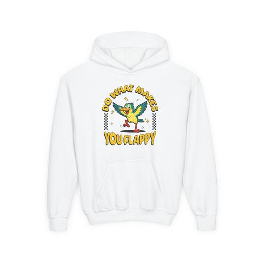 Youth "Do What Makes You Flappy" Unisex Hoodie | Autism & Neurodiversity Advocacy hooded sweatshirt