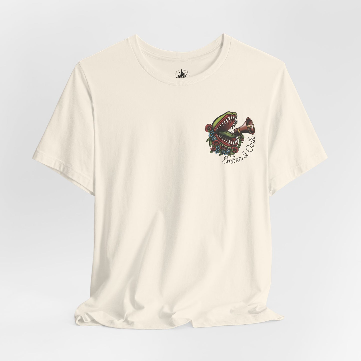 "Radicalized by Basic Decency" Unisex Tee | American Traditional Venus Flytrap Shirt | Firestarter Fund Collection