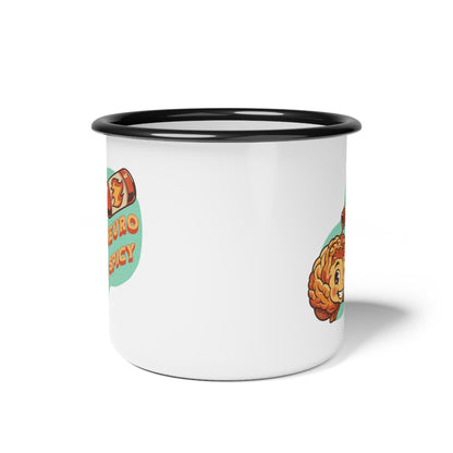 "Neurospicy" Enamel Camping Mug | Autism & Neurodiversity Coffee Cup