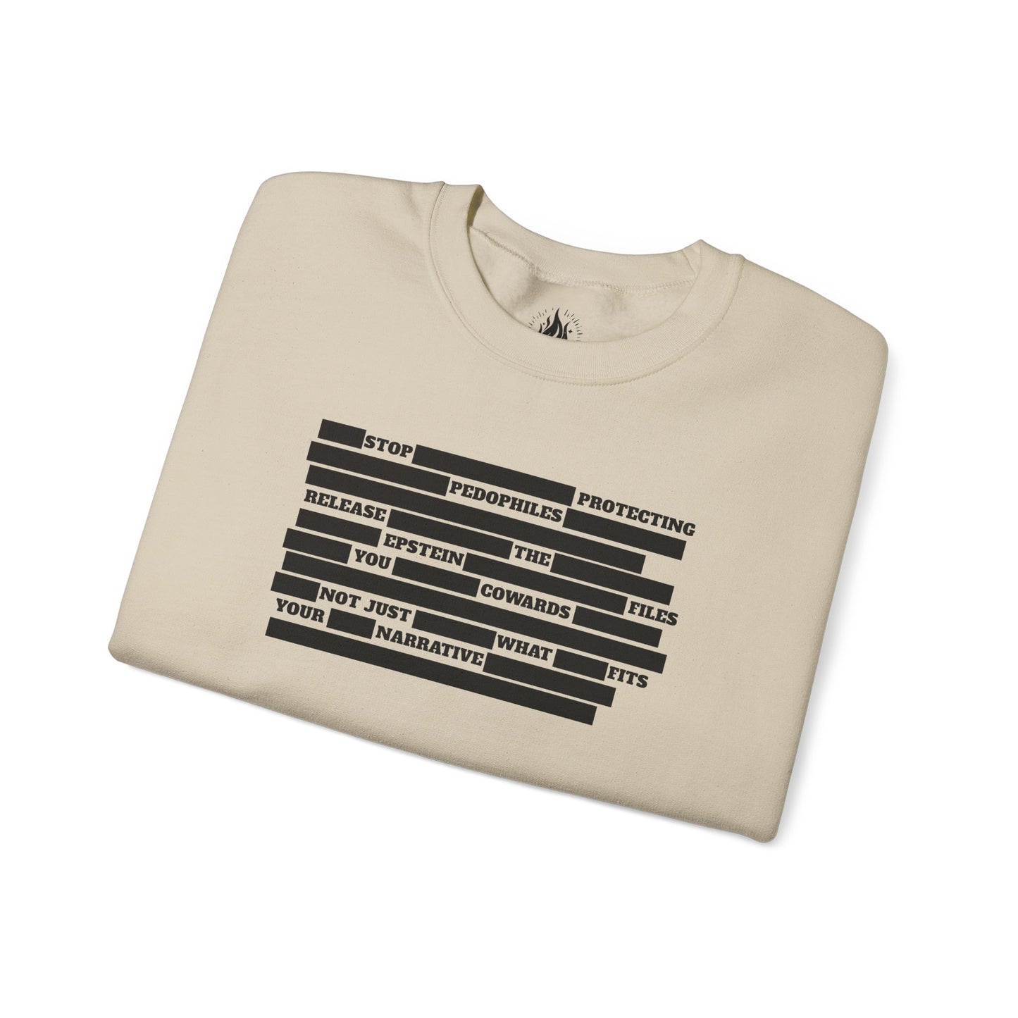 Redacted Truth Unisex Sweatshirt | Epstein Files Sweater | The Collective Flame Fund Collection